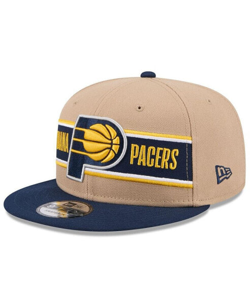 Men's Tan/Navy Indiana Pacers 2024 NBA Draft 9FIFTY Snapback Hat