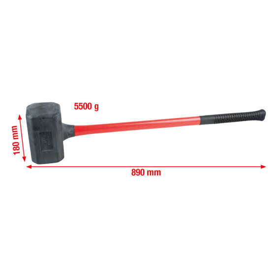 KS TOOLS Rückschlagfreier Schonhammer XL 5500g 140.5259