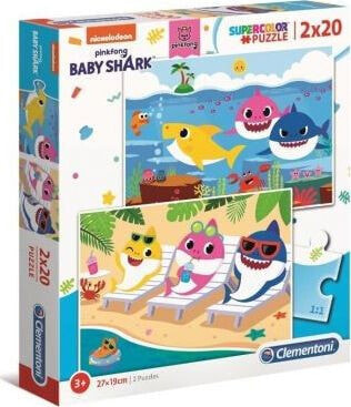 Clementoni Puzzle 2x20 elementów Baby Shark (24777)