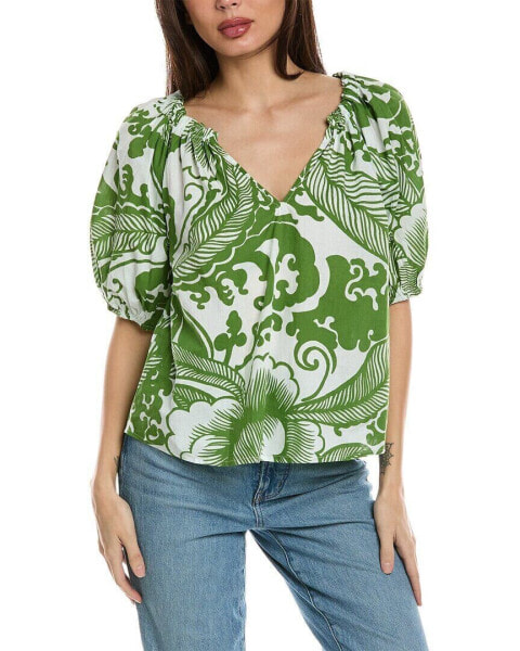 Velvet By Graham & Spencer Angela Top Women's Green Xs