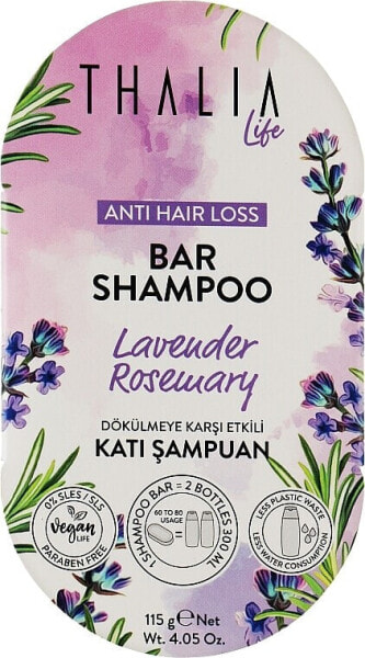 Festes Shampoo gegen Haarausfall mit Lavendel und Rosmarin