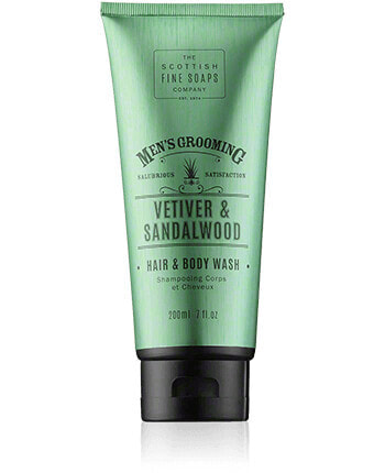 Scottish Fine Soaps Men's Grooming Vetiver & Sandalwood Hair & Body Wash (200 ml)