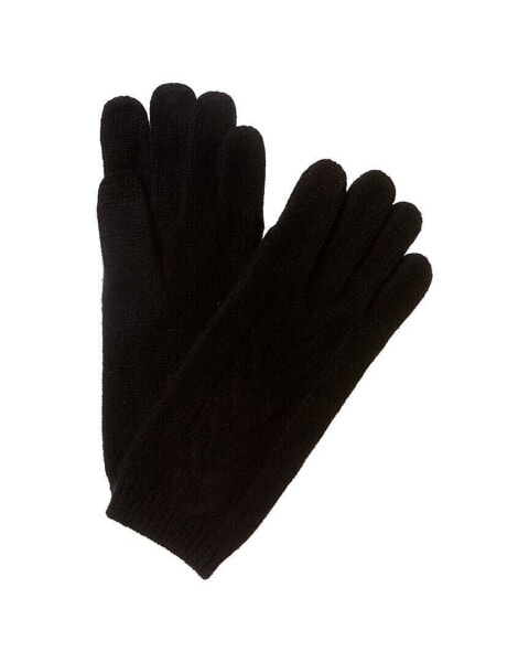 Amicale Cashmere Cable Gloves Women's