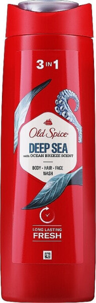 2in1 Shampoo-Duschgel - Old Spice Deep Sea With Ocean Breeze Scent Shower Gel + Shampoo 3 in 1 250 ml