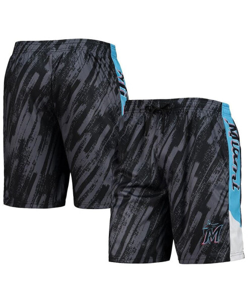 Men's Black Miami Marlins Static Shorts