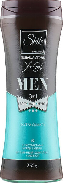 Duschgel-Shampoo mit Minze und Menthol - Shik Men X-Cool 300 g