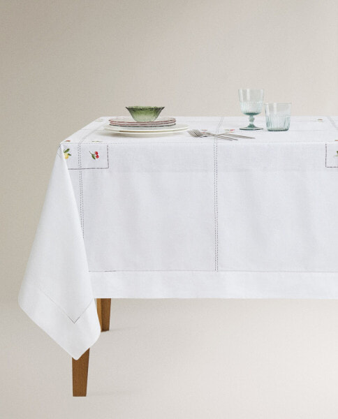 Fruit ramie tablecloth