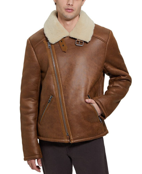 Men's Toni Asymmetrical Faux Leather Jacket