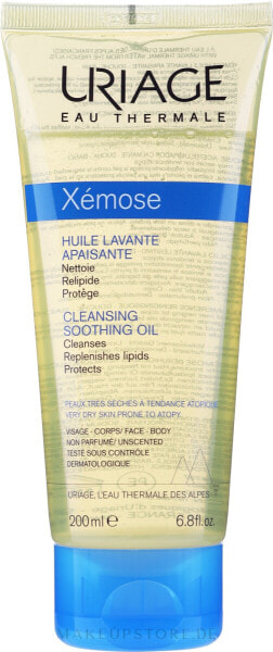 Hypoallergenes Körper- und Gesichtsöl für sehr trockene und atopische Haut - Uriage Xemose Cleansing Soothing Oil 200 ml