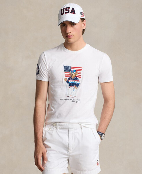 Men's Team USA Polo Bear Jersey T-Shirt