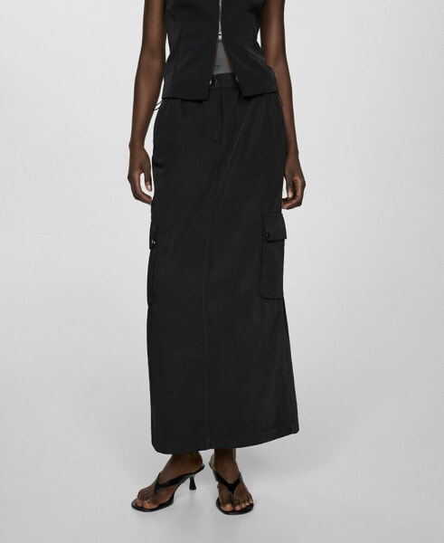 Women's Long Cargo Skirt