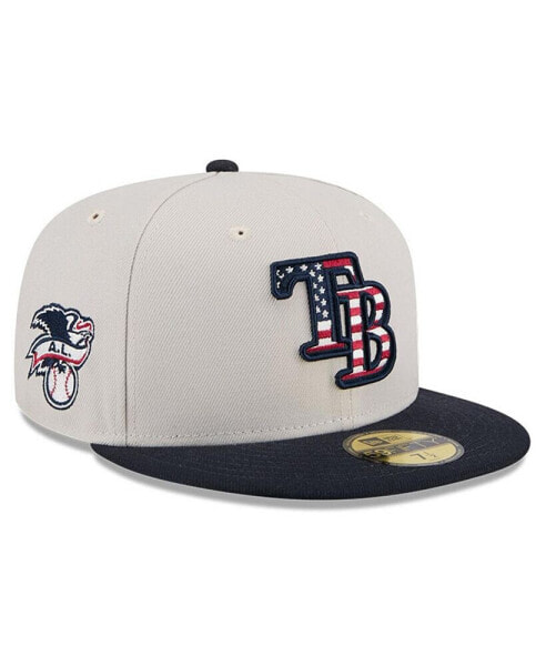 Men's Black Tampa Bay Rays 2024 Fourth of July 59FIFTY Fitted Hat