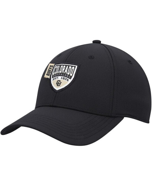 Men's Black Colorado Buffaloes Stratus Adjustable Hat