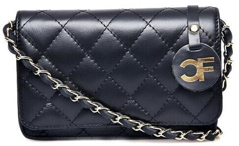 Dámská kožená crossbody kabelka CF2216T Nero