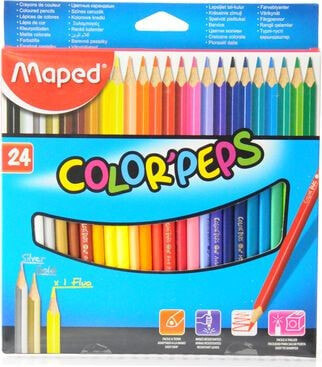 Maped Kredki Colorpeps trójkatne 24 kolorów (205576)