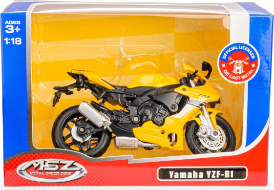 Daffi Model MSZ 1:18 Yamaha YZF-R1 żółty M-319 33198