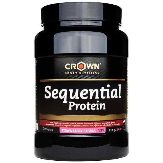 CROWN SPORT NUTRITION Sequential Protein Strawberry Powder 918g