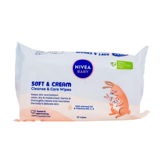 Nivea Baby Soft & Cream Cleanse & Care Wipes 57 St. reinigungstücher für Kinder