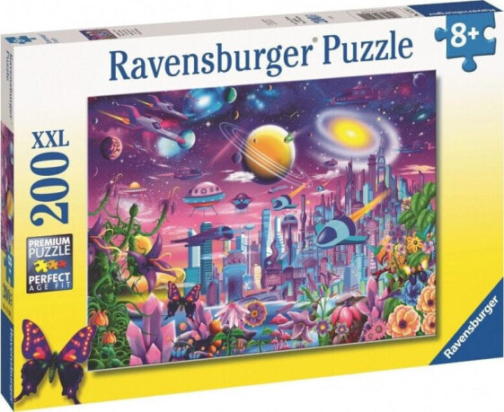 Ravensburger Puzzle dla dzieci 2D Kosmiczne miasto 200 elementów