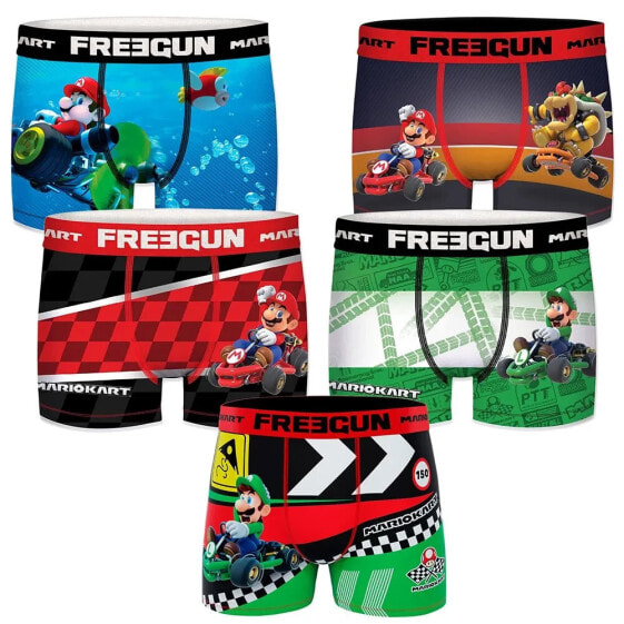 FREEGUN Mario Bros PK5477 boxers 5 units