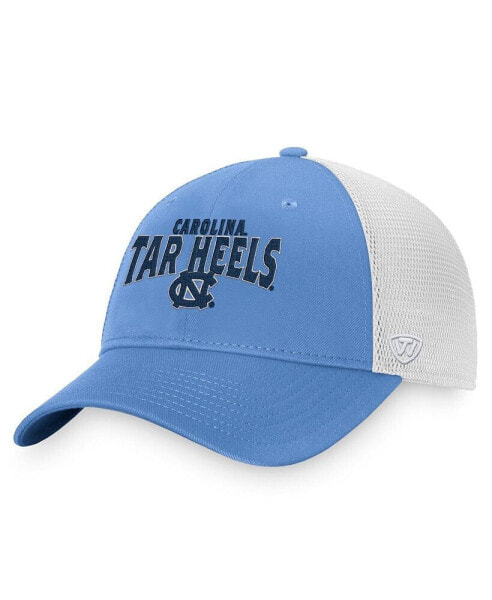 Men's Carolina Blue, White North Carolina Tar Heels Breakout Trucker Snapback Hat