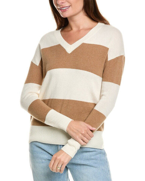 Kier+J Striped Cashmere Sweater Women's