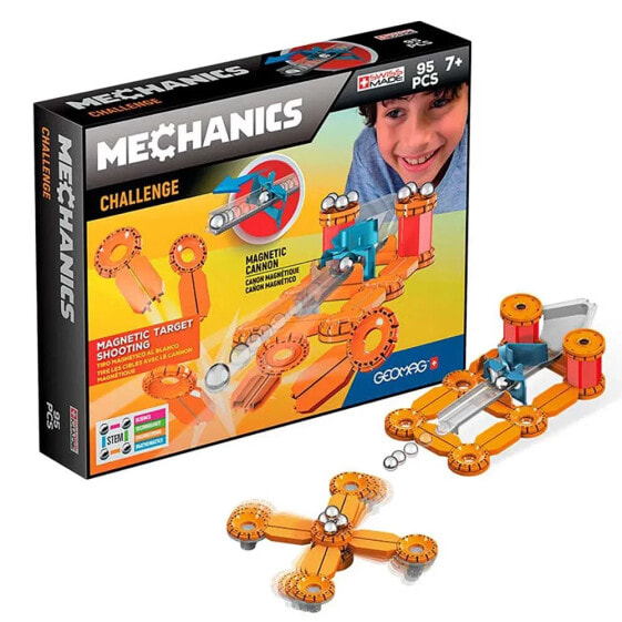 TOY PARTNER Mechanics Challenge 95 Pieces Geomag