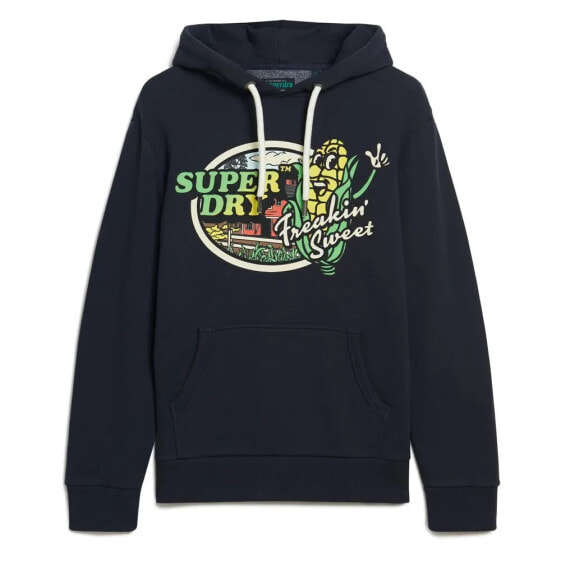 SUPERDRY Neon Travel Graphic Loose hoodie