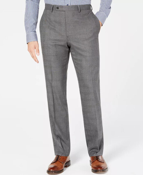 Lauren Ralph Lauren Men's Ultraflex Classic Fit Plaid Dress Pants Grey 42Wx30L