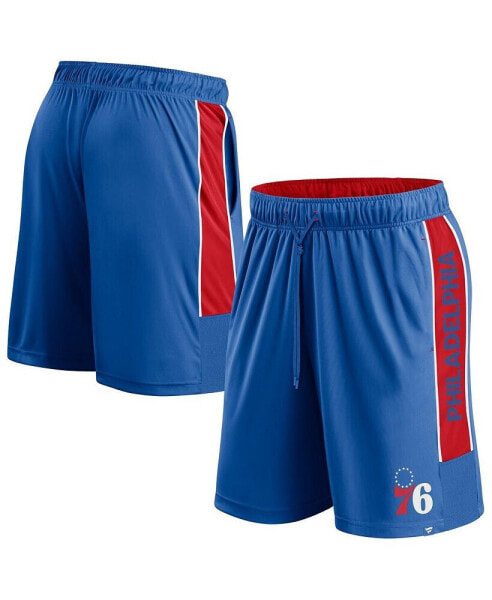 Men's Royal Philadelphia 76ers Game Winner Defender Shorts