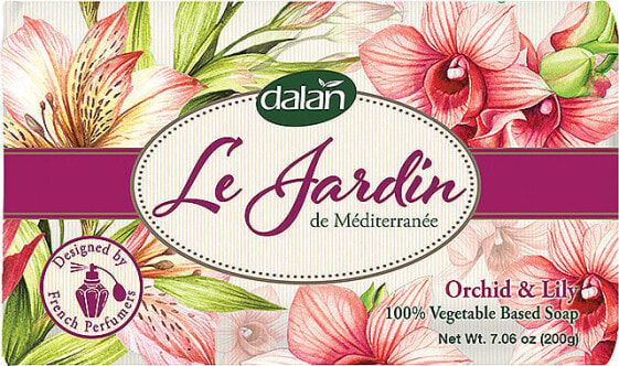 Parfümierte Seife mit Orchidee und Lilie Dalan Le Jardin 200 g