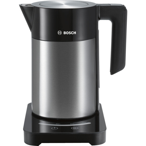 Bosch TWK7203 - 1.7 L - 1850 W - Black - Stainless steel - Stainless steel - Adjustable thermostat - Water level indicator