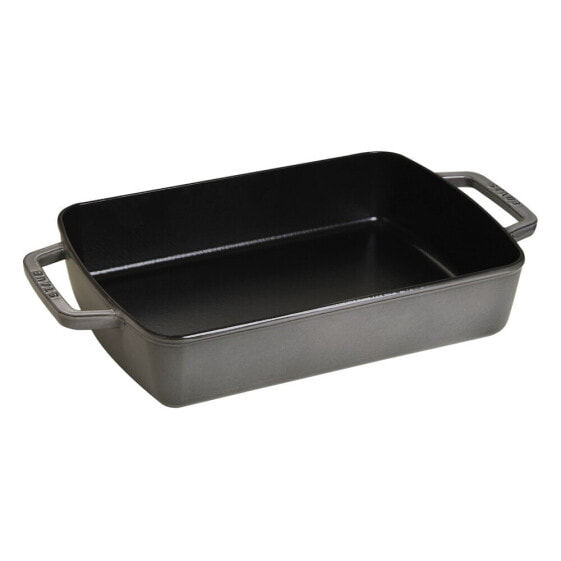 Staub Rectangular 30 X 20 CM Szara Brytfanna Żeliwna