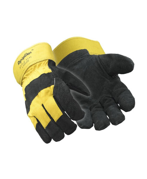 Men's Men s Canvas Insulated Leather Work Gloves