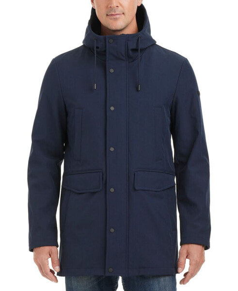 Men's Softshell Rain Coat with a Hood