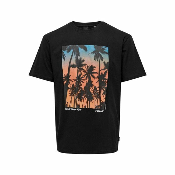 Футболка ONLY & SONS Onskolton Reg Beach Black