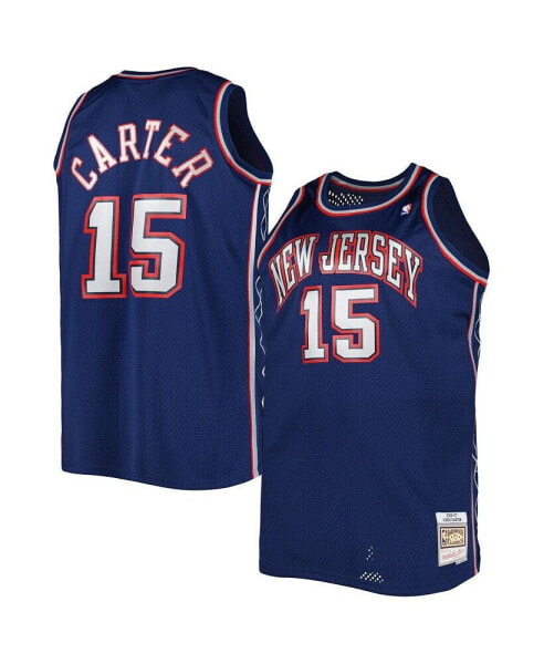 Men's Vince Carter Navy New Jersey Nets Big and Tall Hardwood Classics 2006-07 Swingman Jersey