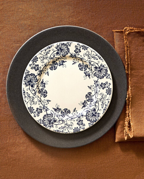 Lily earthenware dessert plate