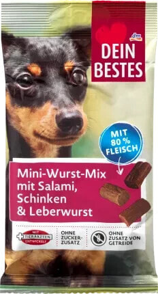 Hundeleckerli Mini Wurst Mix, 60 g