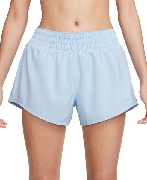 Women's One Dri-FIT Mid-Rise Brief-Lined Shorts