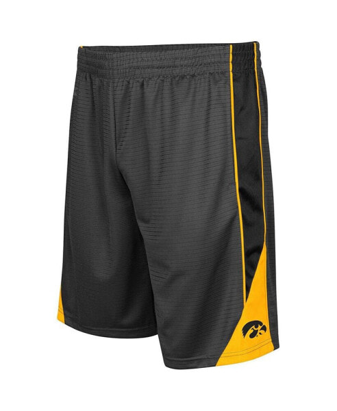 Men's Charcoal Iowa Hawkeyes Turnover Shorts