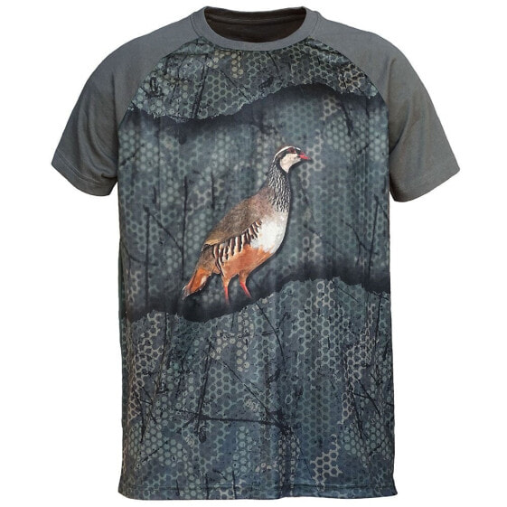 BENISPORT 3D Partridge Forest Print short sleeve T-shirt