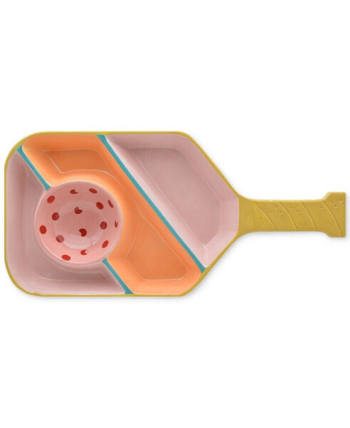 Pickleball Chip & Dip Serving Tray