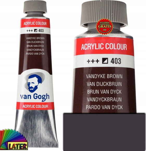 Talens Van Gogh Acrylic Colour Tube Vandyke Brown 403