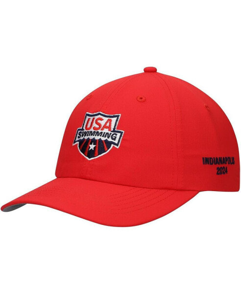 Men's Red USA Swimming 2024 Olympic Trials The Original Adjustable Hat