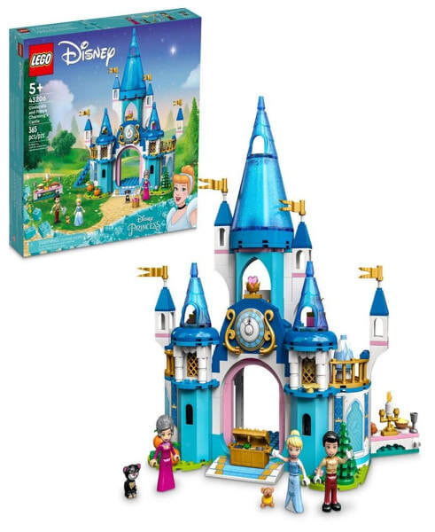 Disney 43206 Cinderella and Prince Charming Castle Toy Minifigure Building Set