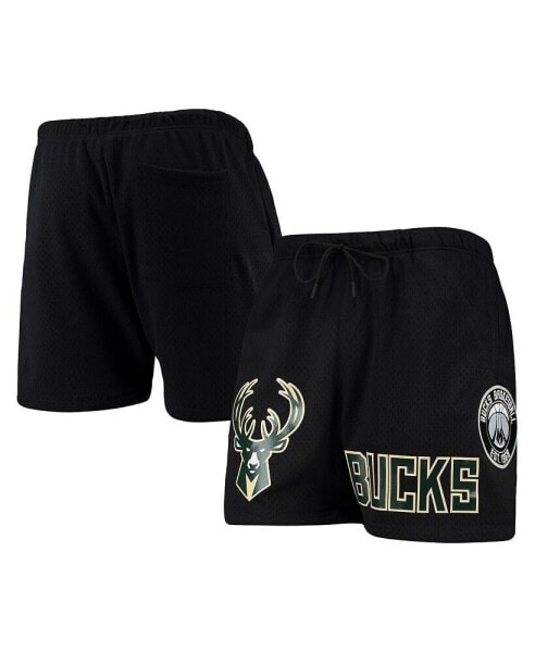 Men's Black Milwaukee Bucks Mesh Capsule Shorts