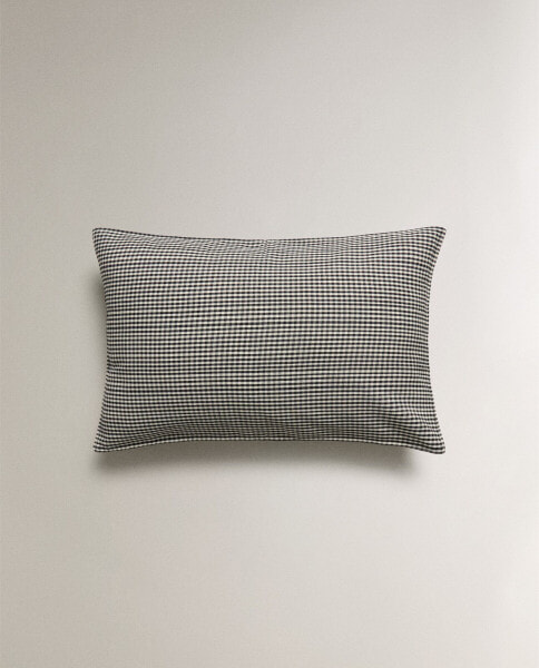 Gingham cotton cushion cover x tensira