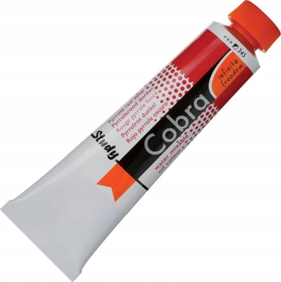 Cobra Cobra Study Water Mixable Oil Colour Tube Pyrrole Red Deep 345