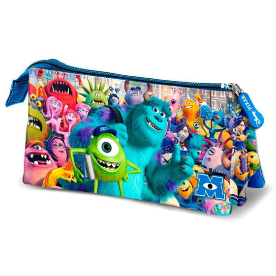 KARACTERMANIA Monsters Inc. University Disney Pixar Triple Pencil Case